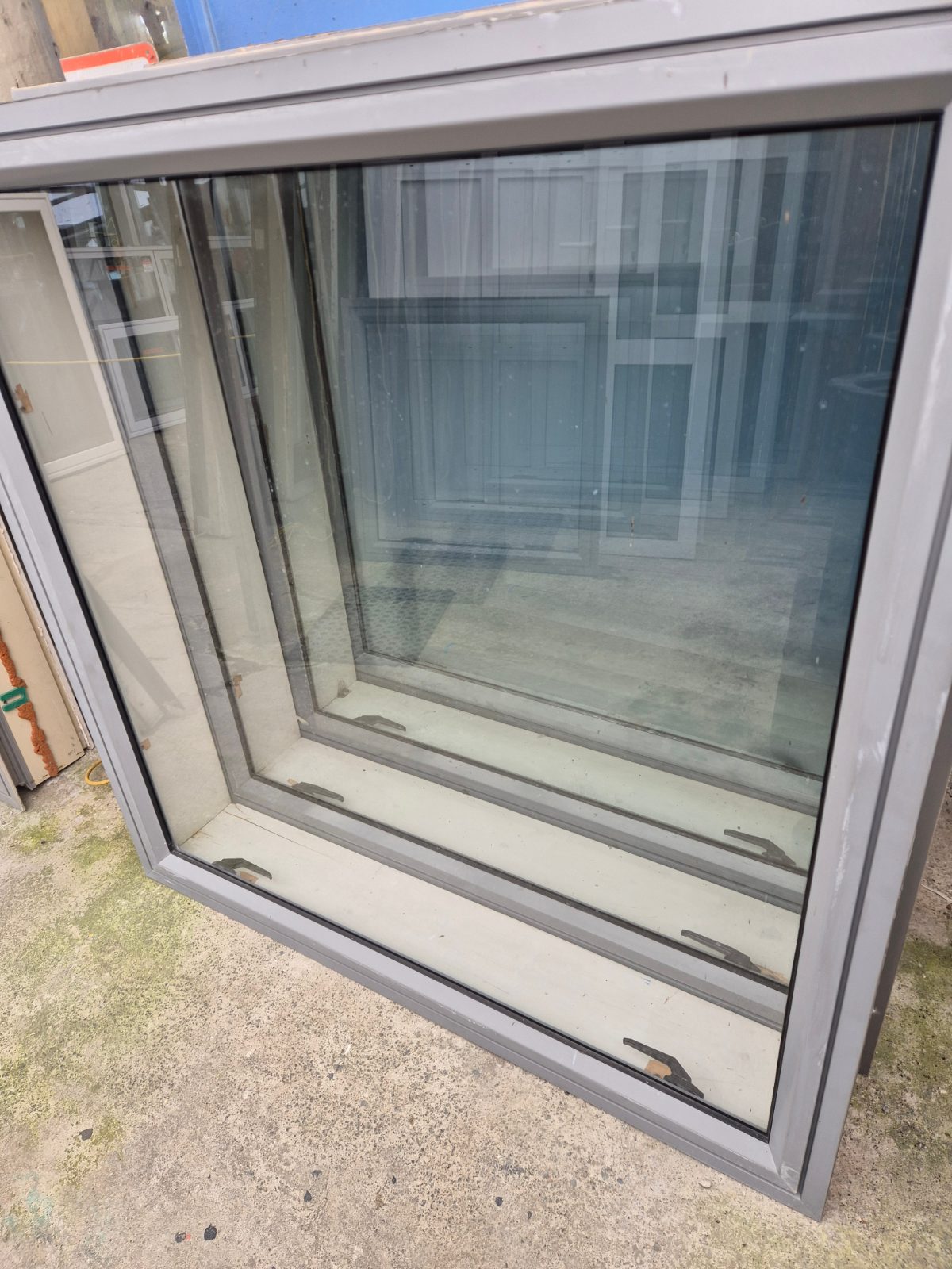 Sandstone Grey Windows approx 1.2 x 1.2 Opens