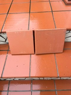 120 Italian Terracotta Tiles (20x20cm) + 50 corresponding bullnose for steps